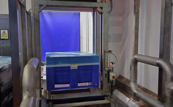 Cold storage ASRS infeed